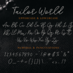 Tailor World Font Poster 7