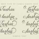 Tashia Font Poster 6