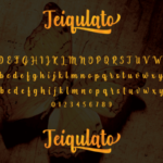 Teiqulato Script Font Poster 8