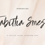 Thabitha Smest Font Poster 1