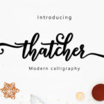 Thatcher Script Font Poster 1