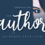 The Author Font Poster 1