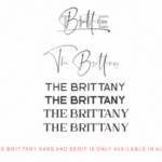 The Brittany Font Poster 18