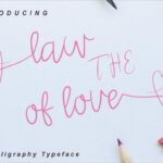 The Law of Love Font Poster 1