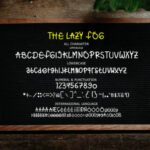 The Lazy Fog Font Poster 7