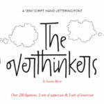 The Overthinkers Font Poster 1