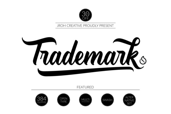 Trademark Font Poster 1