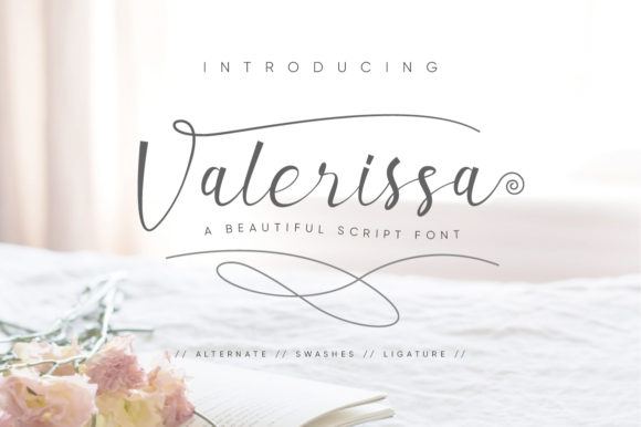 Valerissa Script Font Poster 1