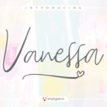 Vanessa Font Poster 1