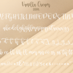 Vanilla Cream Font Poster 9