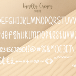 Vanilla Cream Font Poster 10