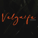 Velgiufe Script Font Poster 1