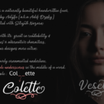 Vesetia Font Poster 5