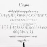 Vessia Script Font Poster 9