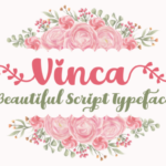 Vinca Font Poster 1