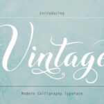 Vintage Font Poster 1