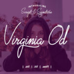 Virginia Od Script Font Poster 1