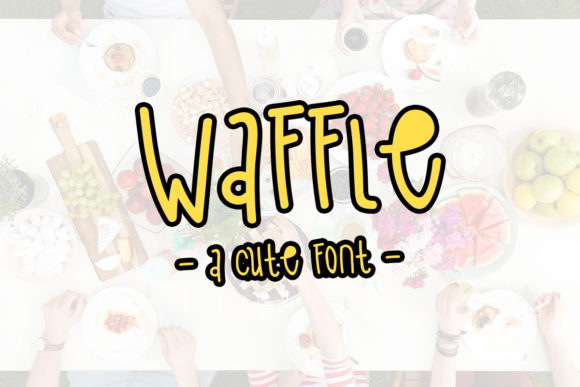 Waffle Font Poster 1