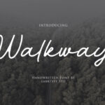 Walkway Font Poster 1