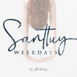 Weekdays Santtuy Font Poster 1