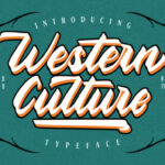 Western Culture Font Poster 1