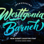 Westtgonia Barneh Font Poster 1