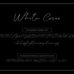 White Cover Font Poster 2