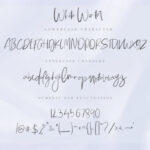 White WInter Font Poster 14