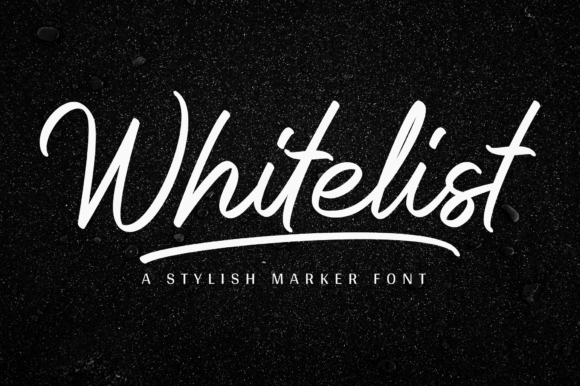 Whitelist Font Poster 1