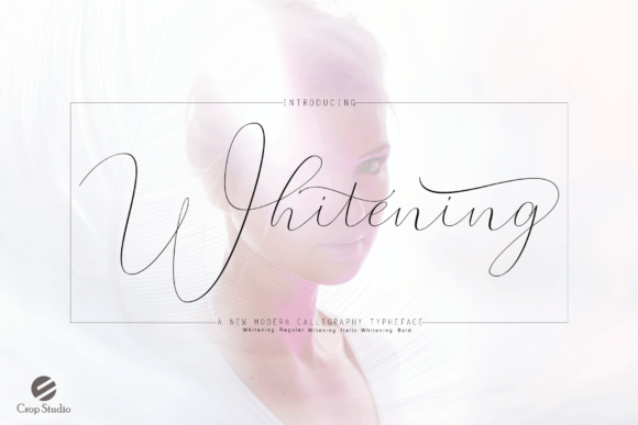 Whitening Font Poster 1