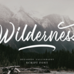 Wilderness Font Poster 1