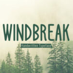 Windbreak Font Poster 1