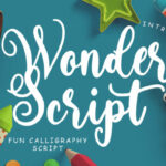 Wonder Script Font Poster 1