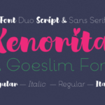 Xenorita & Goeslim Duo Font Poster 1