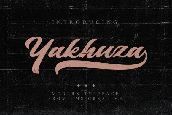 Yakhuza Font Poster 1