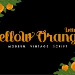 Yellow Orange Font Poster 1