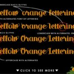 Yellow Orange Font Poster 2