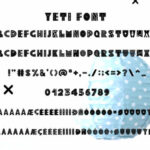 Yeti Font Poster 8