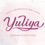 Yuliya Font Poster 1