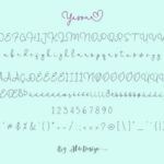 Yussan Script Font Poster 4