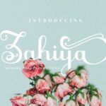 Zahiya Font Poster 1