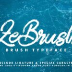 ZeBrush Font Poster 1