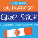 ZP Glue Stick Font Poster 1