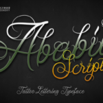 Ababil Script Font Poster 1