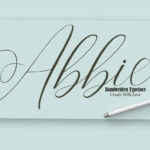 Abbie Font Poster 1