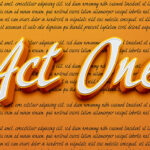 Act One Font Poster 1