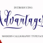 Advantages Font Poster 1