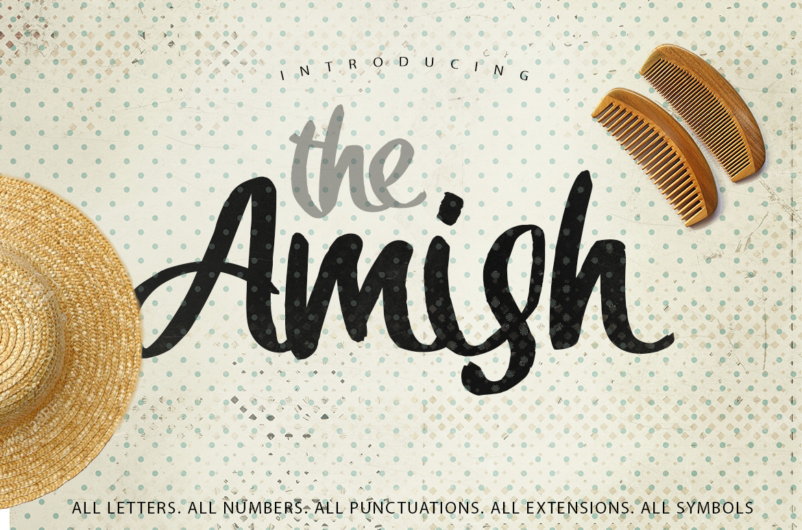 Amish Font Poster 1