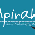 Apirak Font Poster 1