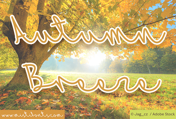 Autumn Breeze Font Poster 1